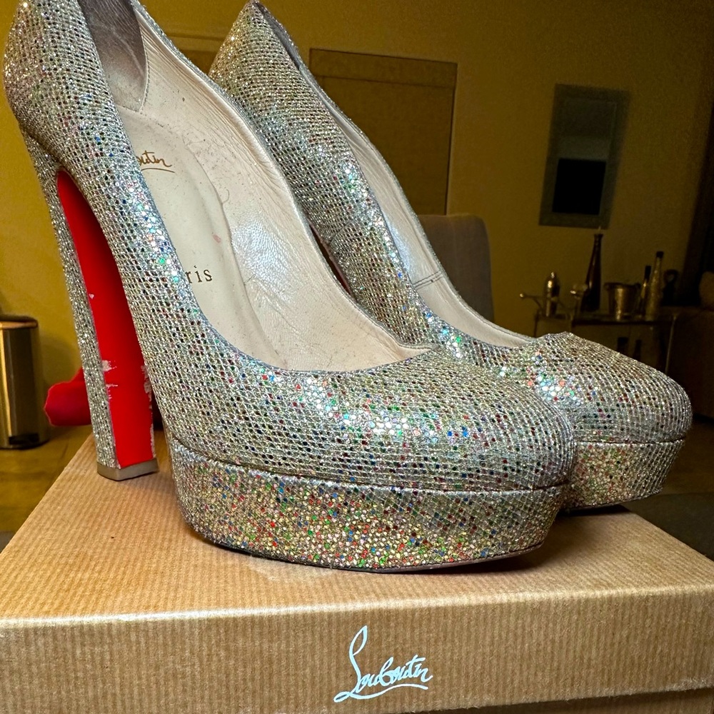Bibi 140 Little York Platform Christian Louboutin pumps.